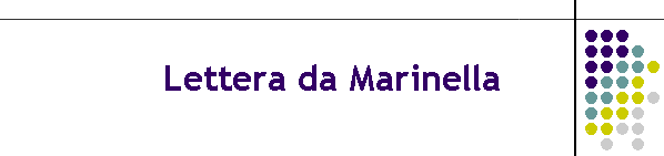 Lettera da Marinella