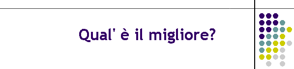 Qual'  il migliore?