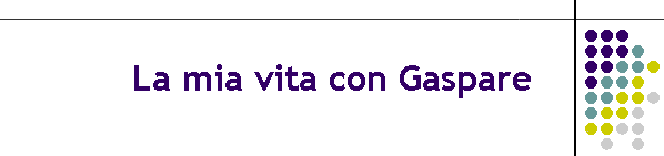 La mia vita con Gaspare