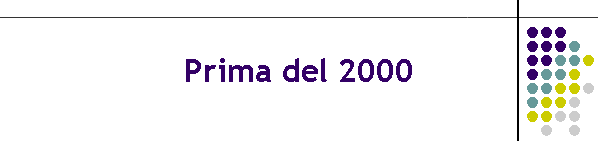 Prima del 2000